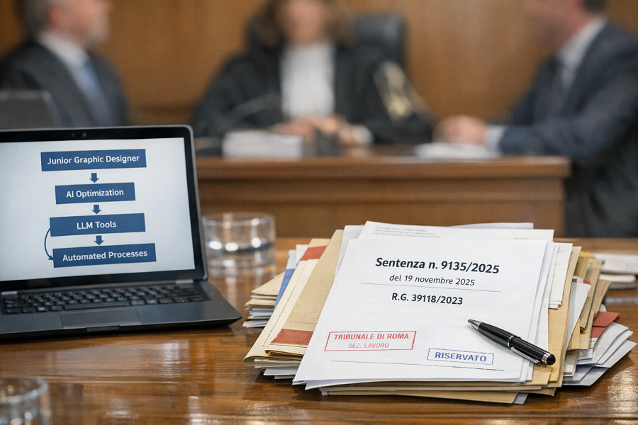 L’Intelligenza artificiale entra in tribunale: la legittimità del licenziamento tecnologico